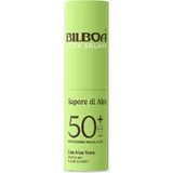 Barra solar para rostro y labios Bilboa SPF 50+ con sabor a aloe, protección muy alta, 10 ml