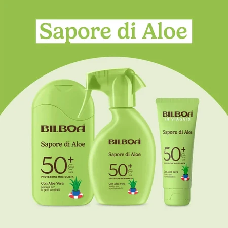 Bilboa SPF 50+ Sonnenschutzstift für Gesicht und Lippen mit Aloe-Geschmack, sehr hoher Schutz, 10 ml