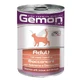 Gemon Adult Lachs &amp; Garnelen-Häppchen – Nassfutter für Katzen, 1 Dose, 415 g