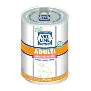 Vet Line Adult Pork with Potatoes - Complete Food for Adult Dogs, 400 g