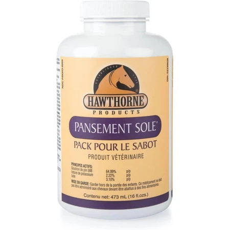 Hawthorne Products Sole Pack - Pommade hydratante et assouplissante pour sabots, 473 ml