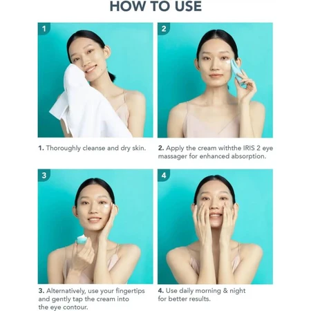 Foreo Iris C - Crème éclaircissante concentrée pour le contour des yeux - Crème éclaircissante pour le contour des yeux 15 ml