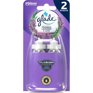 Glade Tranquil Lavender & Aloe – 2 Nachfüllpackungen für den Raumduft-Diffusor