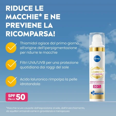 Nivea Luminous 630 Anti-Dark Spot – Tagescreme LSF 50 mit dreifachem Schutz 40 ml