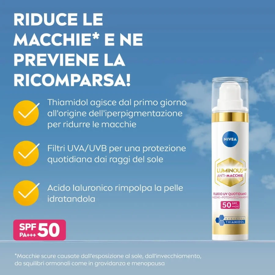 Nivea Luminous 630 Anti-Dark Spot – Tagescreme LSF 50 mit dreifachem Schutz 40 ml
