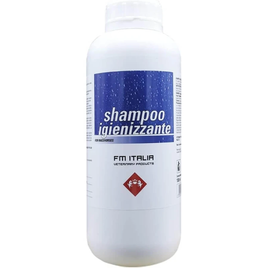 Fm Italia Sanitizing Shampoo - for horses' coats and skin, 1 liter