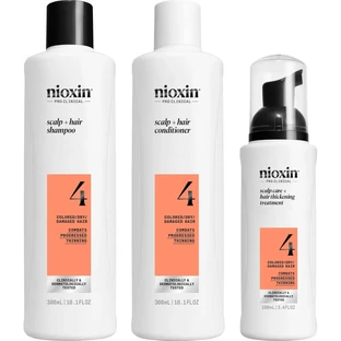 Kit Nioxin System 4 - Set para dar volumen: champú de 300 ml + acondicionador de 300 ml + tratamiento de 100 ml