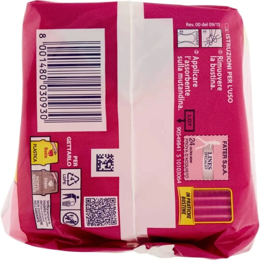 Lines Specialist Ultra Mini - 24 salvaslips largos para incontinencia leve