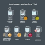 Nuvita Magic Baby Food Maker: robot de cocina 7 en 1 para papillas y purés de bebé