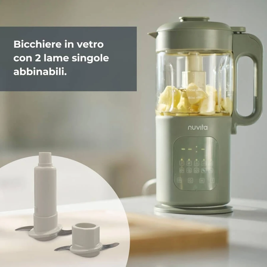 Nuvita Magic Baby Food Maker: robot de cocina 7 en 1 para papillas y purés de bebé