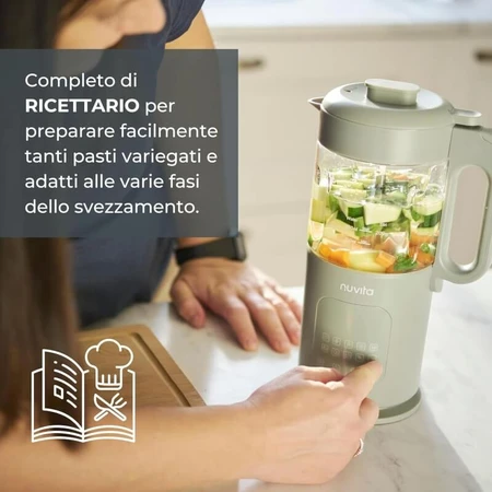 Nuvita Magic Baby Food Maker: robot de cocina 7 en 1 para papillas y purés de bebé