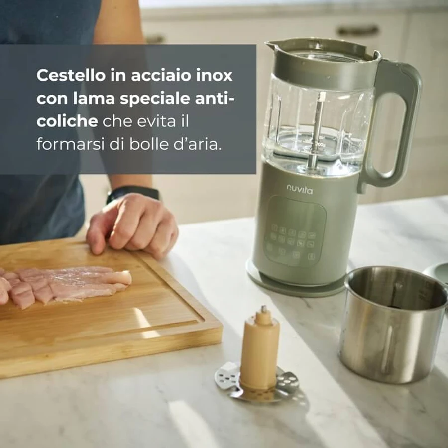 Nuvita Magic Baby Food Maker: robot de cocina 7 en 1 para papillas y purés de bebé