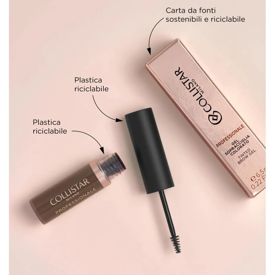 Collistar Professional - Gel para cejas con color n.º 3, marrón