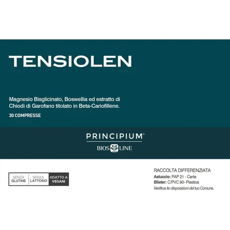 Principium Tensiolen 30 tabletten - voedingssupplement tegen plaatselijke spanning