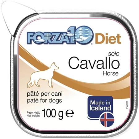 Forza10 Forza 10 Horse-Only Diet - Aliment diététique pour chiens souffrant d'intolérances alimentaires, 300 g
