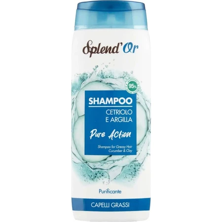 Splend oder Pure Action – Shampoo für fettiges Haar mit Gurke und Tonerde, 300 ml