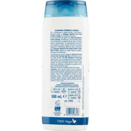 Splend oder Pure Action – Shampoo für fettiges Haar mit Gurke und Tonerde, 300 ml