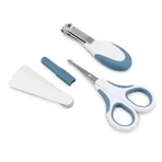 Nuvita Baby Manicure Set - Scissors, Nail Clippers, and Nail Files - Blue