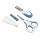 Nuvita Baby Manicure Set - Scissors, Nail Clippers, and Nail Files - Blue