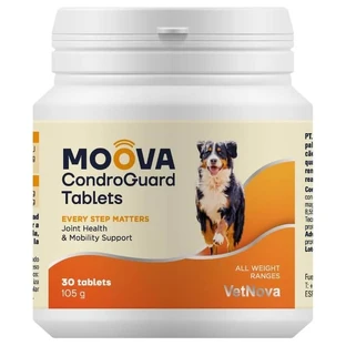 Vetnova Moova Chondroguard - dietary supplement for joint mobility in dogs and cats, 30 tablets