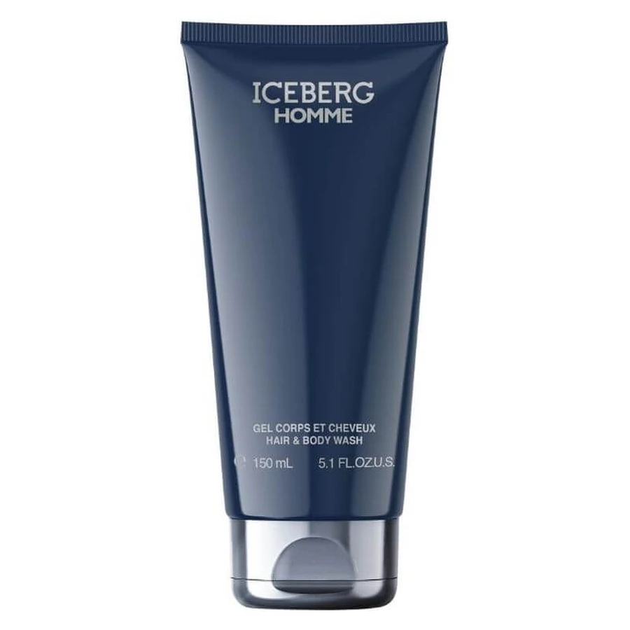 Iceberg Homme Hair &amp; Body Wash - Verfrissende en verkwikkende douchegel voor haar en lichaam, 150 ml