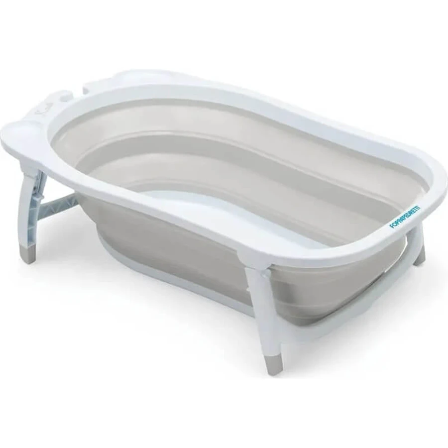 Foppapedretti Soffietto - Space-Saving Foldable Bath Tub, Gray