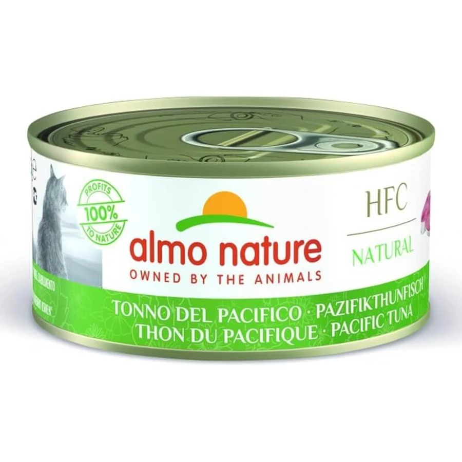 Almo Nature HFC Thon du Pacifique naturel - Nourriture humide pour chats adultes, 150 g