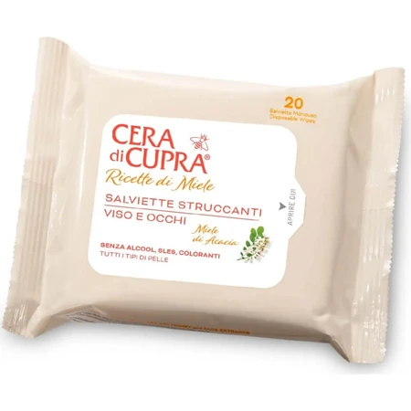 Cupra Wax Beauty Rezept – 20 Make-up-Entferner-Tücher für das Gesicht