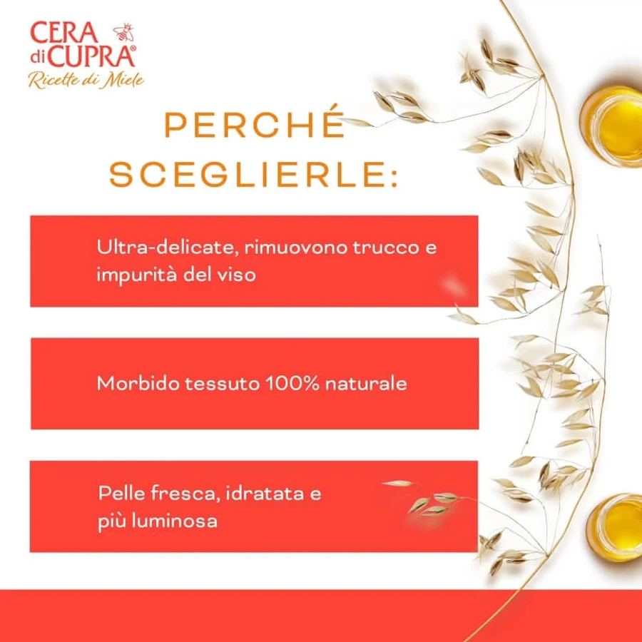 Cupra Wax Beauty Rezept – 20 Make-up-Entferner-Tücher für das Gesicht