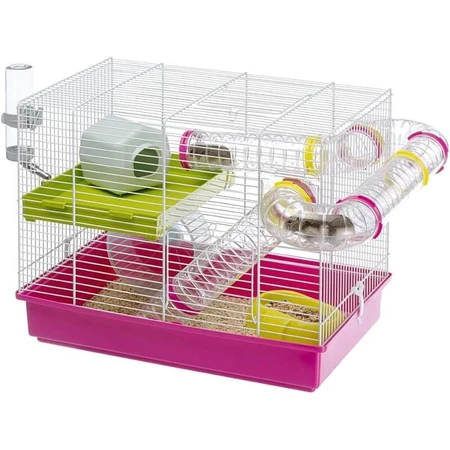 Ferplast Laura - gabbia modulare per criceti bianca con accessori
