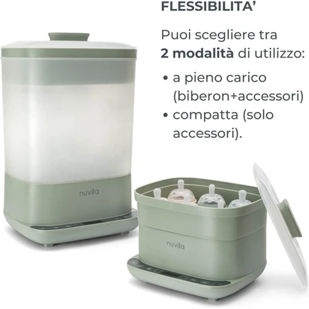 Nuvita Steridry - 2-in-1 stoomsterilisator en -droger met HEPA-filter voor babyflesjes en accessoires