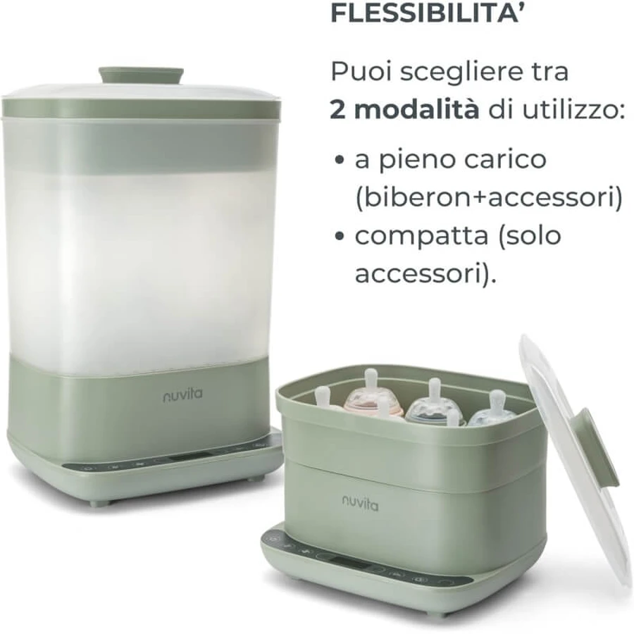 Nuvita Steridry - 2-in-1 stoomsterilisator en -droger met HEPA-filter voor babyflesjes en accessoires