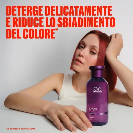 Wella Ultimate Color Stap 1 Beschermende en zuiverende shampoo voor gekleurd haar, 100 ml