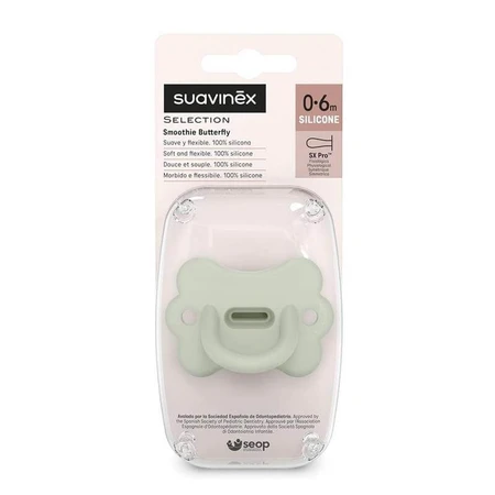 Suavinex Suavinex Butterfly Selection Color Essence 0-6 maanden - Siliconenfopspeen - Groen