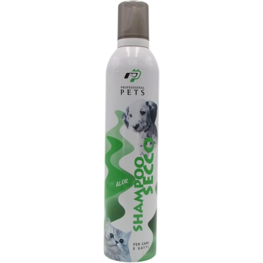 Professionele aloë vera-droogshampoo voor honden en katten, milde formule, 400 ml