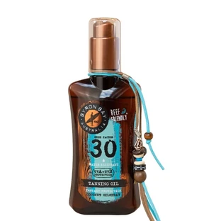 Byron Bay, protector solar SPF 30 en spray con aceite de coco, «Super Tanning», protección media, 100 ml
