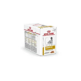 Royal Canin Urinary S-O - Alimento dietético completo para perros con cálculos de estruvita, 12 bolsitas de 100 g cada una