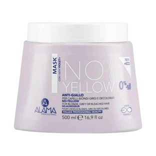 Alama No Yellow - Mascarilla antiamarilleamiento para cabello rubio, canoso y decolorado, 500 ml