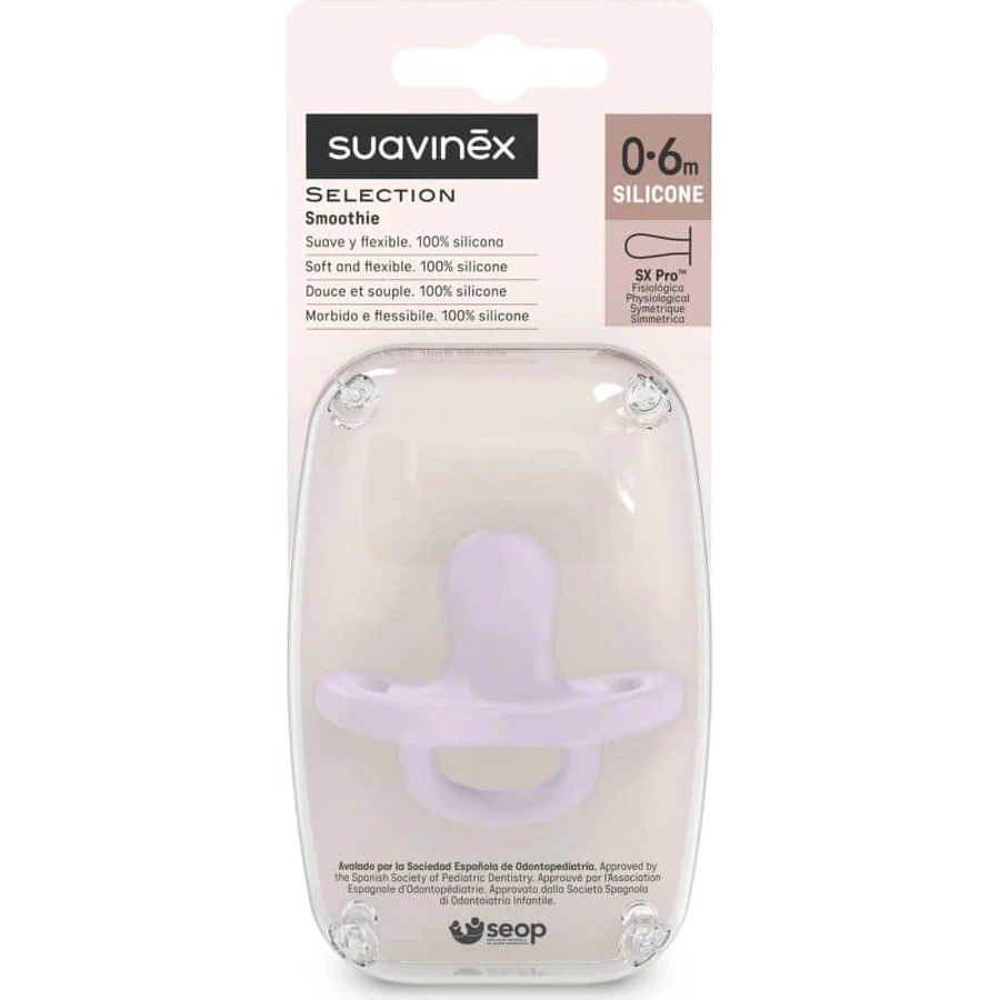 Suavinex Selection Color Essence - Silicone Pacifier 0-6m - Lavender