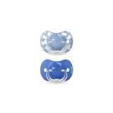 Suavinex Wild & Free – 2 ergonomische Schnuller, 6–18 Monate, hellblau