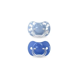 Suavinex Wild & Free - 2 ergonomische fopspenen, 6–18 maanden, lichtblauw