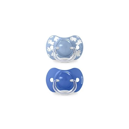 Suavinex Wild & Free - 2 ergonomische fopspenen, 6–18 maanden, lichtblauw