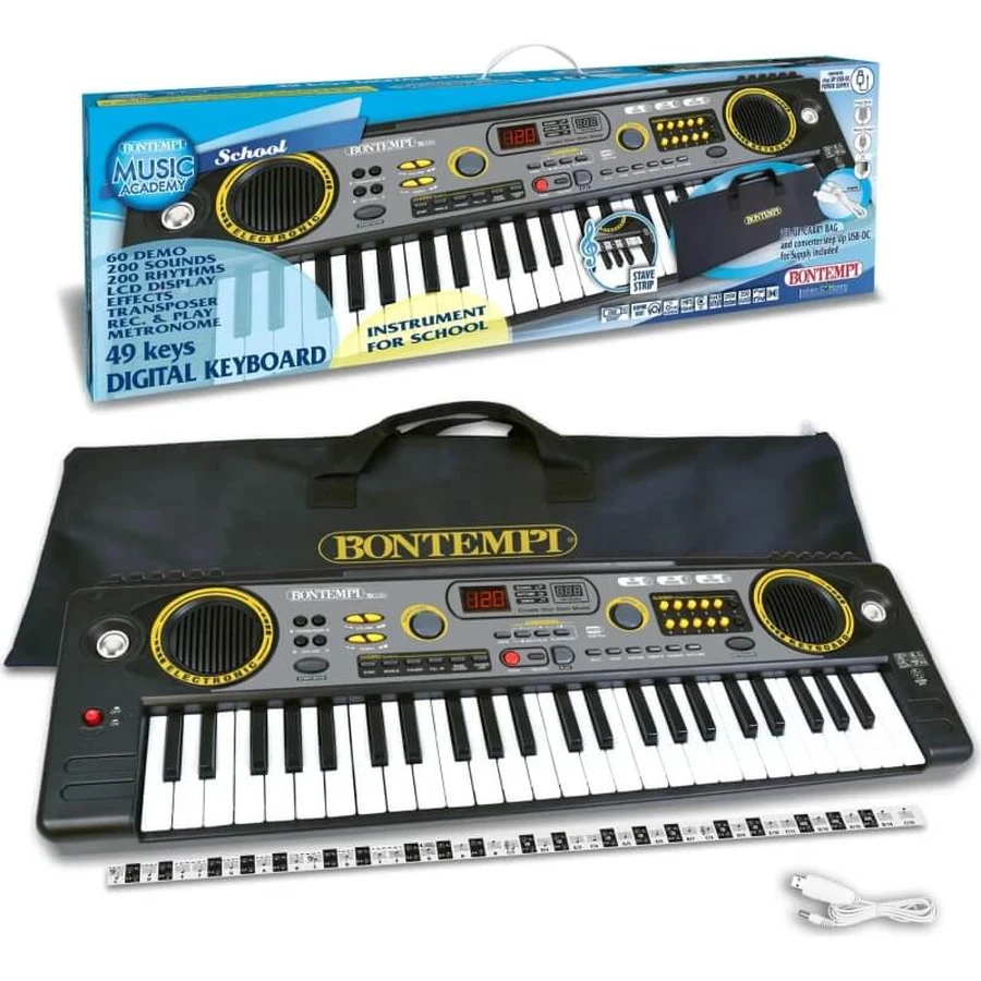 Bontempi 15 4920 Digitales Keyboard mit 49 Tasten