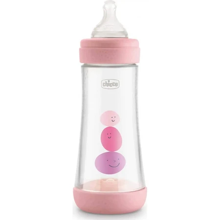 Chicco Perfect 5 - 300 ml Anti-koliekfles met snelle doorstroming, roze