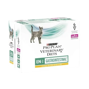 Purina Pro Plan Veterinary Diets Kip - Compleet dieetvoeding voor katten met maag- en darmklachten, 10 x 85 g