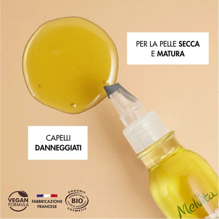 Aceite de argán Melvita - Aceite para rostro y cuerpo, 50 ml
