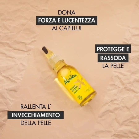 Aceite de argán Melvita - Aceite para rostro y cuerpo, 50 ml