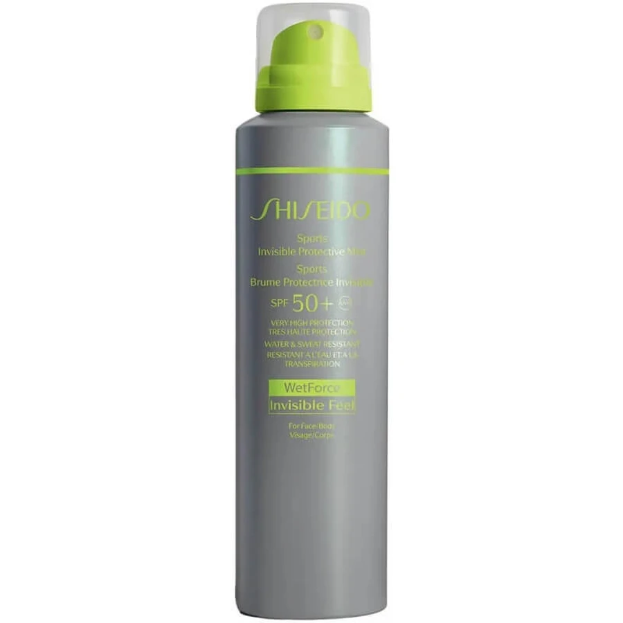 Shiseido SPF 50+ Onzichtbare sportzonnebrandspray, zeer hoge bescherming, 150 ml