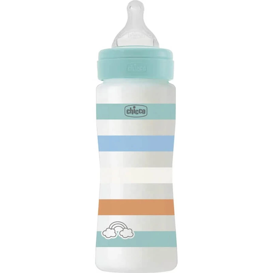 Chicco Well-being - Fast-Flow-fles van 330 ml - Lichtgroen