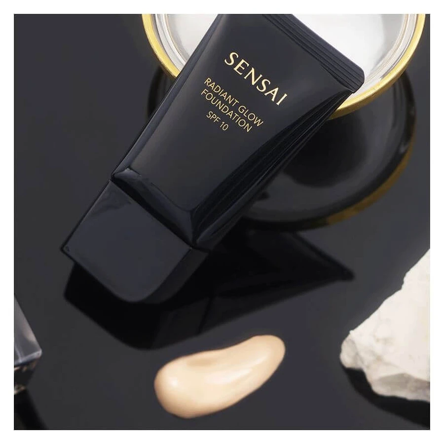 Base de maquillaje Kanebo Sensai Radiant Glow - Base de maquillaje líquida n.º RG103 Sand Beige